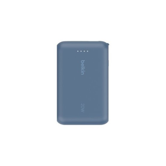 Belkin BPB021hqBL BoostCharge Power Bank 10K with Integrated Cable Blue Belkin BPB021hqBL BoostCharge Power Bank 10K with Integrated Cable Blue