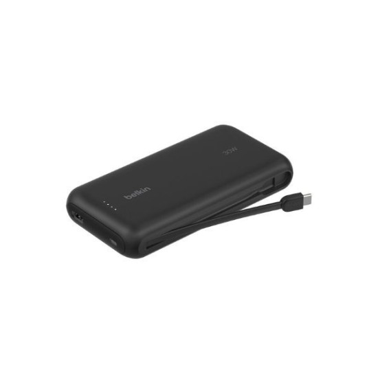Belkin BPB024hqBK BoostCharge Power Bank 20K with Integrated Cable Black