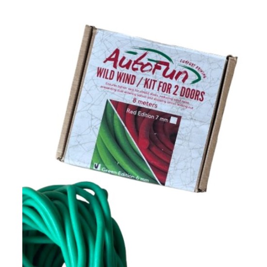 DrArtex GreenWind 2018 Καλώδιο Στεγανοποίησης Πόρτας Αυτοκινήτου 6 mm -8m