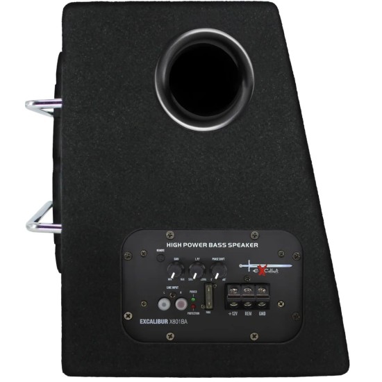 Excalibur X801BA Ενεργό Subwoofer Αυτοκινήτου 8'' 1100watts με Καμπίνα