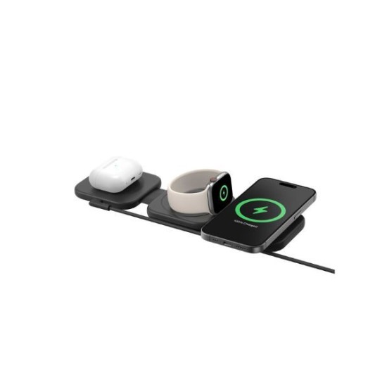 Belkin BOOSTCHARGE PRO 3-in-1 Magnetic Wireless Charging Travel Pad