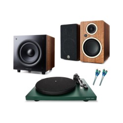 Argon Audio Ολοκληρωμένο Σύστημα Ήχου Hi-Fi 2.1 με Πικάπ Walnut