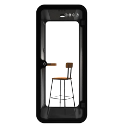 Audiodesigner SILENTPOD-Ο-S-BL Silent Booth Oval Small Ηχομονωτικός Θάλαμος για 1 άτομο Black