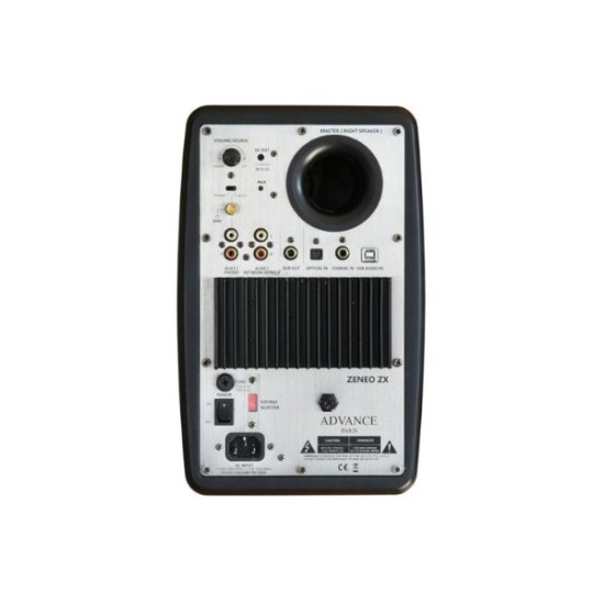 Advance Paris ZENEO ZX Ενεργά Ηχεία Βιβλιοθήκης με Bluetooth White / Light wood (Ζεύγος)