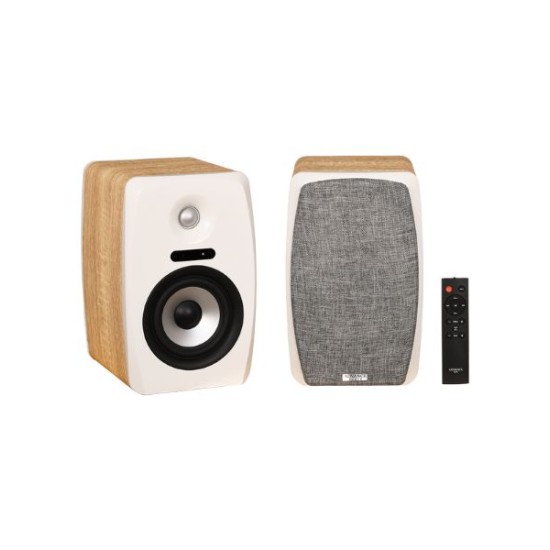 Advance Paris ZENEO ZX Ενεργά Ηχεία Βιβλιοθήκης με Bluetooth White / Light wood (Ζεύγος)