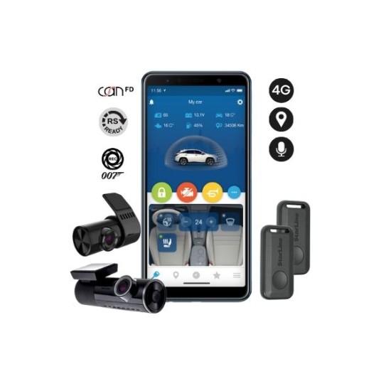 StarLine S9-2-GPS-4G-007A GEN7 Συναγερμός αυτοκινήτου με GPS και καταγραφή μέσω κάμερας Ampire (Front & Back)