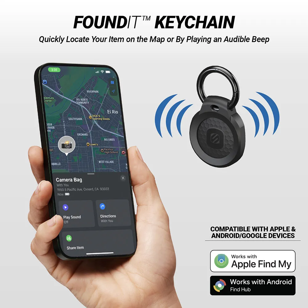 Scosche LTKEY2-SP Tag Μπρελόκ Εντοπισμού Αντικειμένων Συμβατό με Apple Find My