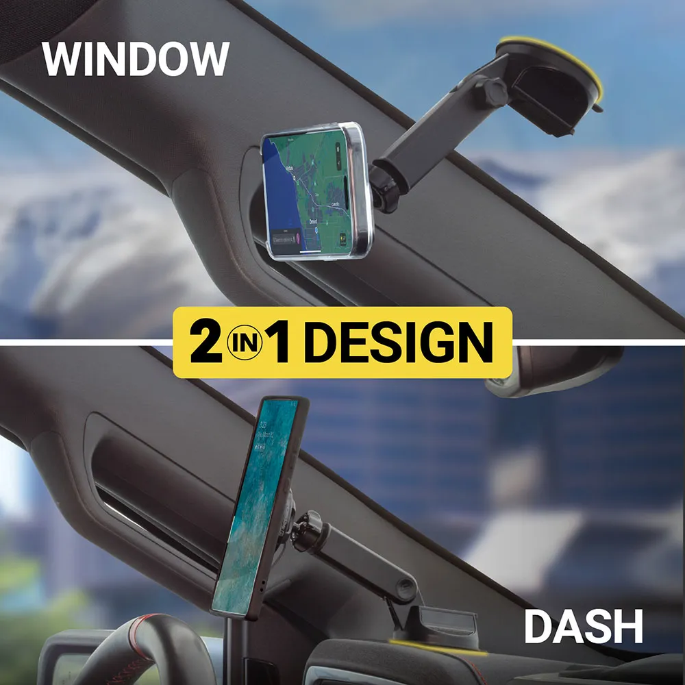 Scosche SMS2WDA-SP Μαγνητική Βάση MagSafe με Βραχίονα για Ταμπλό & Τζάμι