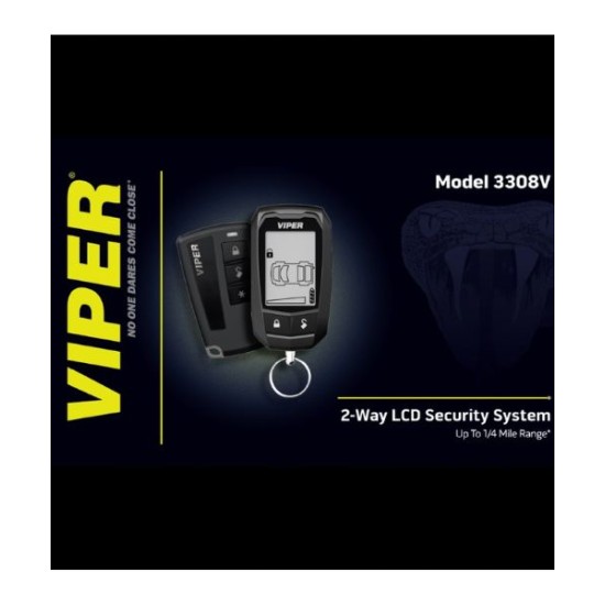 VIPER 3308V Συναγερμός Αυτοκινήτου 2-Way με 2 Χειριστήρια
