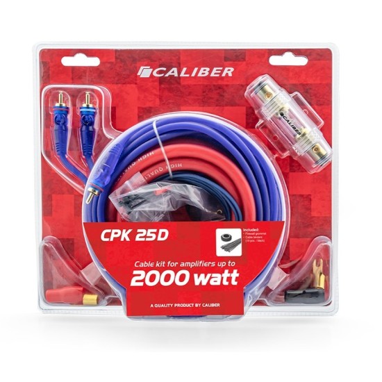 Caliber CPK25D Κιτ Καλωδίωσης Αυτοκινήτου 25mm 2000Watt
