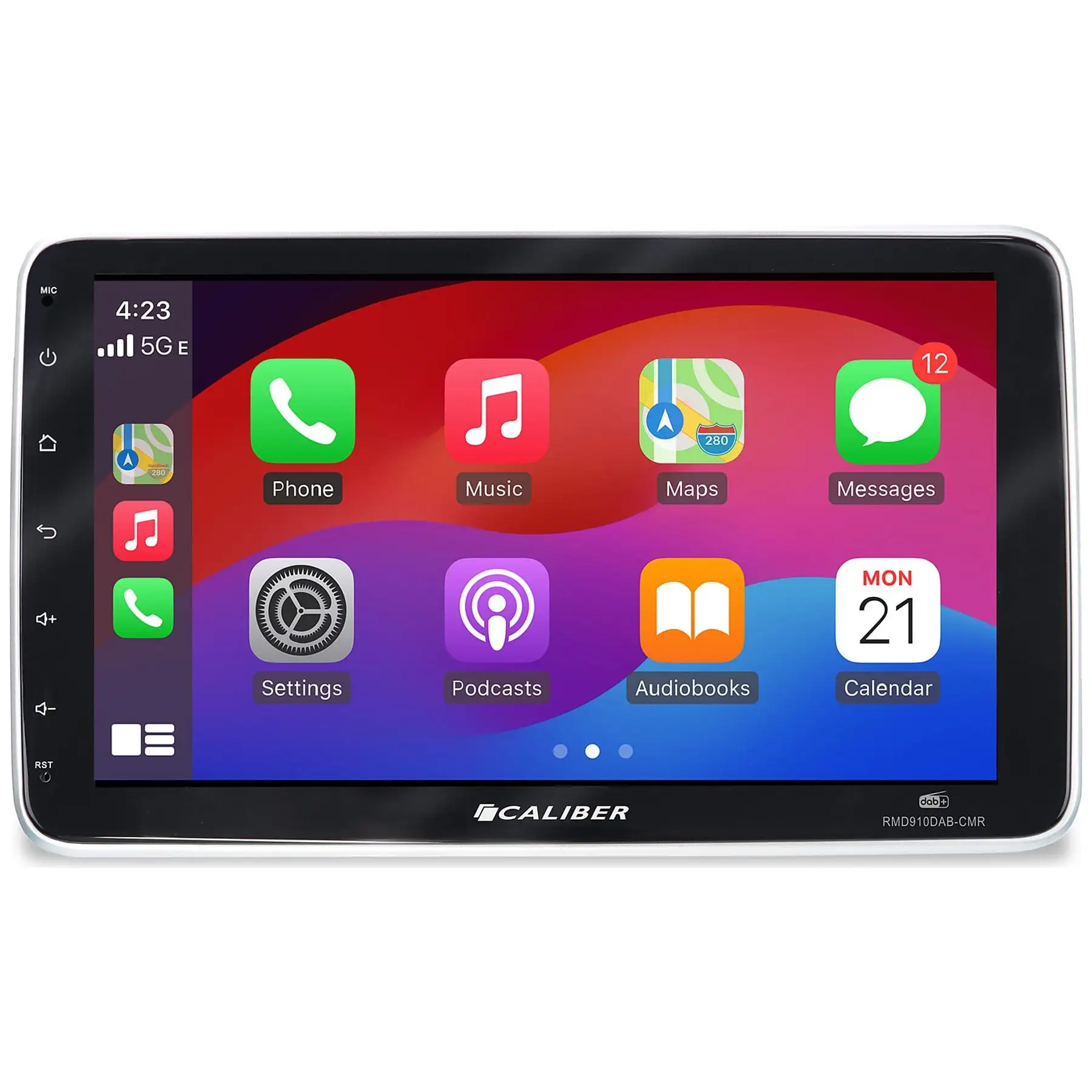 Caliber RMD910DAB-CMR Car Radio με Apple CarPlay, Android Mirroring, DAB+ & Κάμερα Οπισθοπορείας