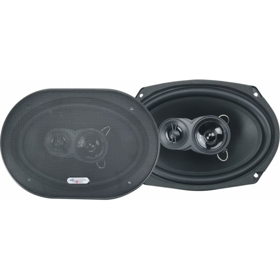 Excalibur X693 Οβάλ Ηχεία Αυτοκινήτου 6x9'' 3-Way 100W RMS (Ζεύγος)