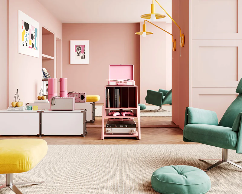 FITUEYES Eiffel RS05 Regular Έπιπλο Hi-Fi Rack Pink