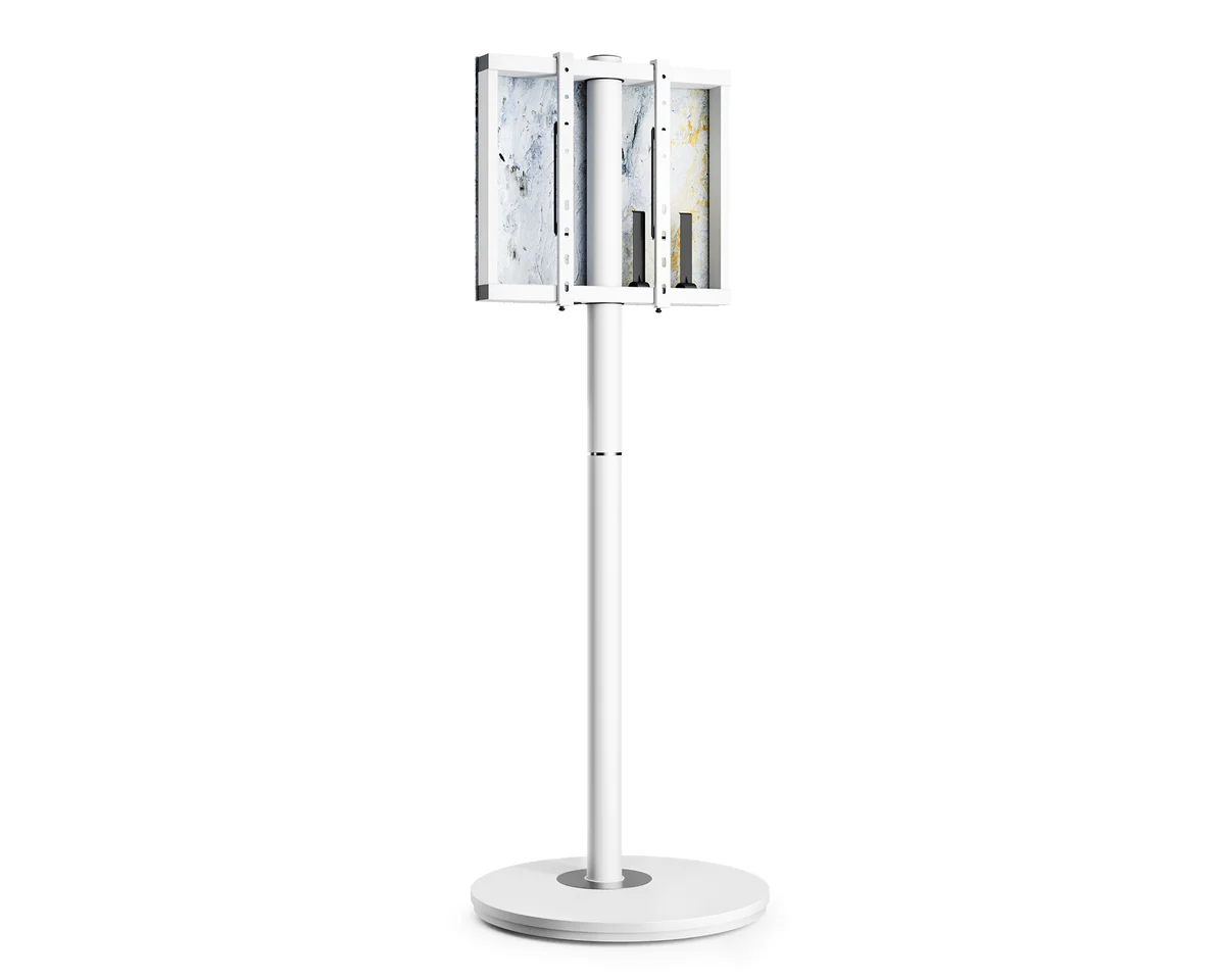 FITUEYES Master V2 FT65 White Επιδαπέδια Βάση Τηλεόρασης 32"-65" με Ρυθμιζόμενο Ύψος