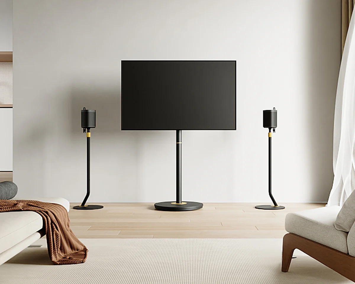 FITUEYES Master SS Επιδαπέδιες Βάσεις Ηχείων Black (Ζεύγος)