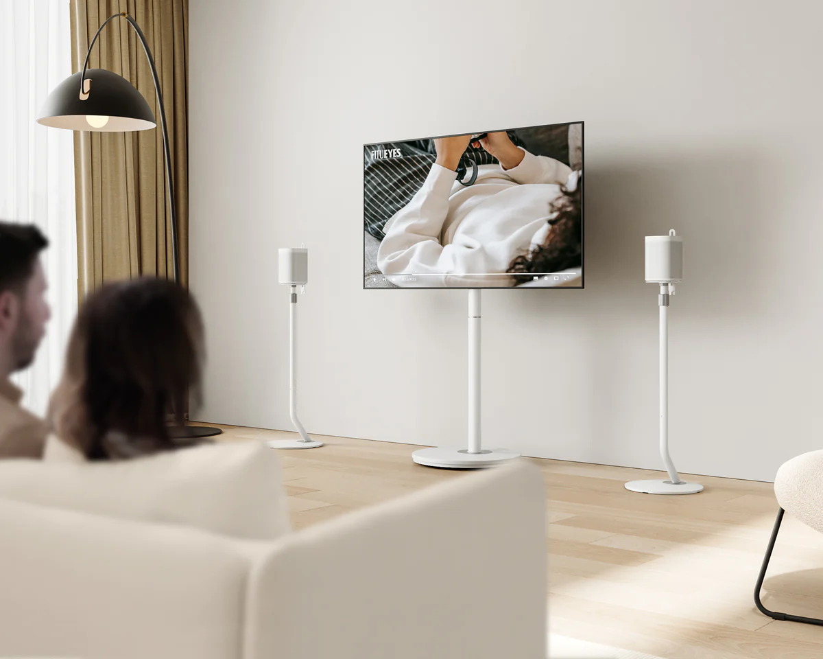 FITUEYES Master SS Επιδαπέδιες Βάσεις Ηχείων White (Ζεύγος)