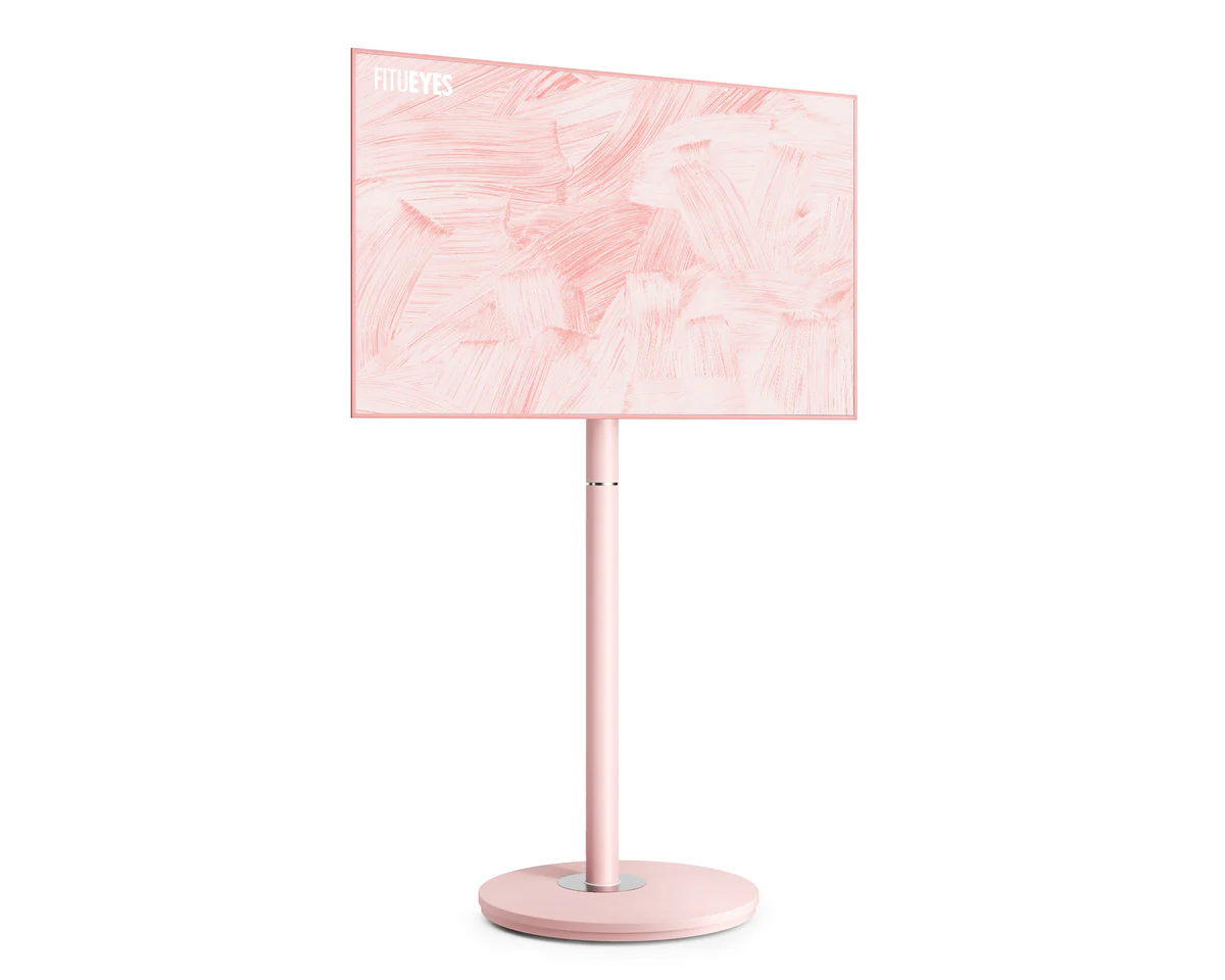 FITUEYES Master V2 FT65 Pink Επιδαπέδια Βάση Τηλεόρασης 32"-65" με Ρυθμιζόμενο Ύψος