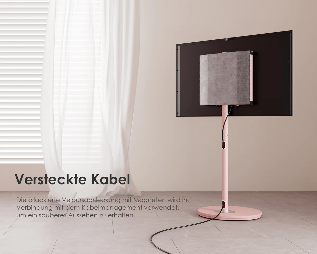 FITUEYES Master V2 FT65 Pink Επιδαπέδια Βάση Τηλεόρασης 32"-65" με Ρυθμιζόμενο Ύψος