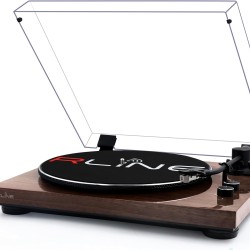 Rline RLTN11-GW Πικάπ Belt Drive με Bluetooth και Προενίσχυση Gloss Walnut
