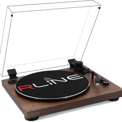 Rline RLTN11-MW Πικάπ Belt Drive με Bluetooth και Προενίσχυση Mat Walnut