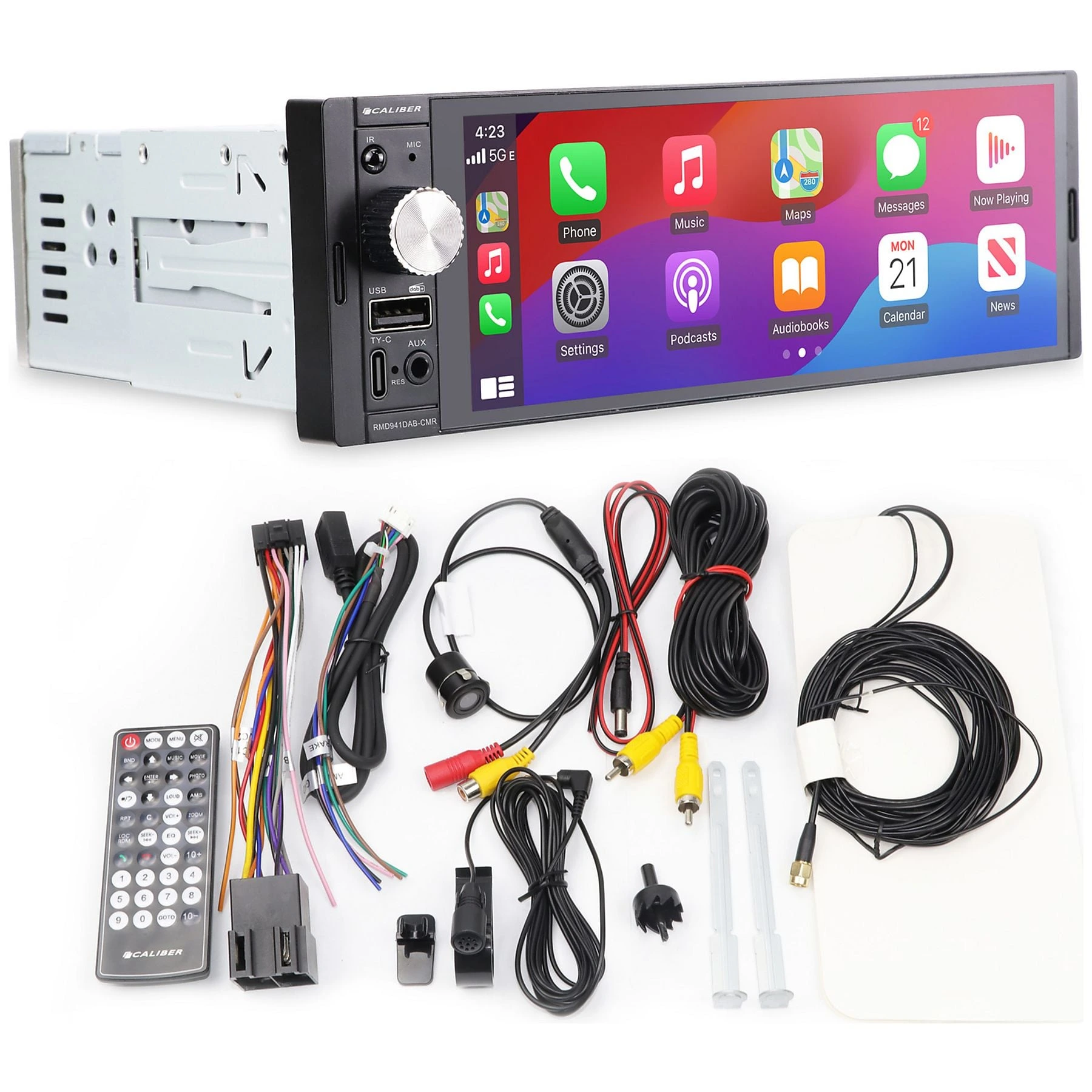 Caliber RMD941DAB-CMR Car Radio με Apple CarPlay, Android Mirroring, DAB+ & Κάμερα Οπισθοπορείας