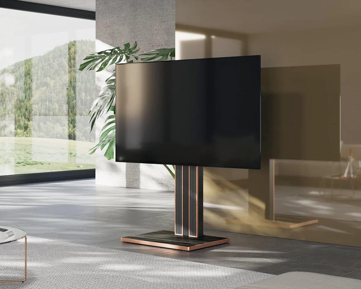 FITUEYES Cantor FT100 Black Επιδαπέδια Βάση Τηλεόρασης 75"-100" με Ρυθμιζόμενο Ύψος & Κλίση