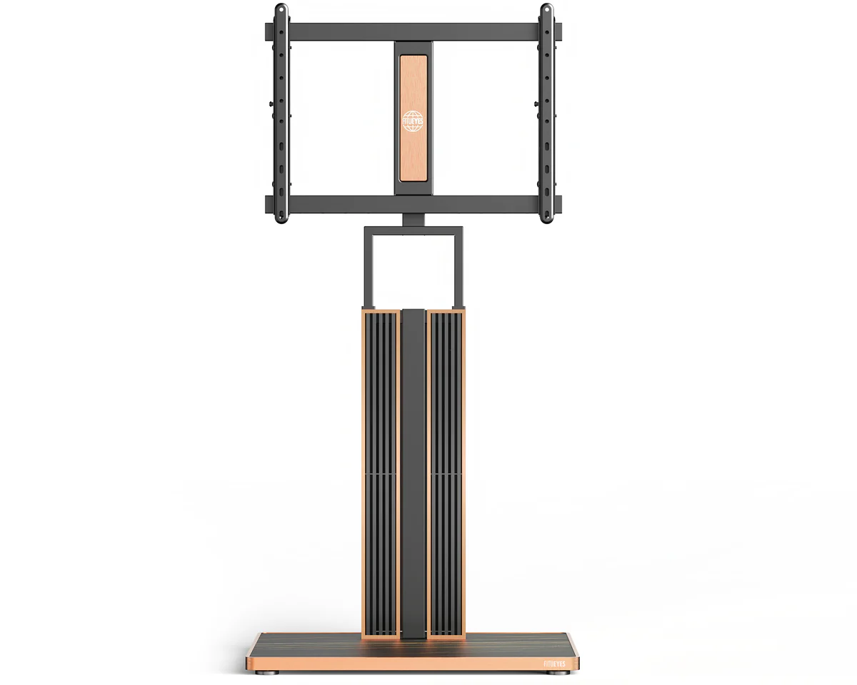 FITUEYES Cantor FT78 Black Επιδαπέδια Βάση Τηλεόρασης 43"-78" με Ρυθμιζόμενο Ύψος & Κλίση