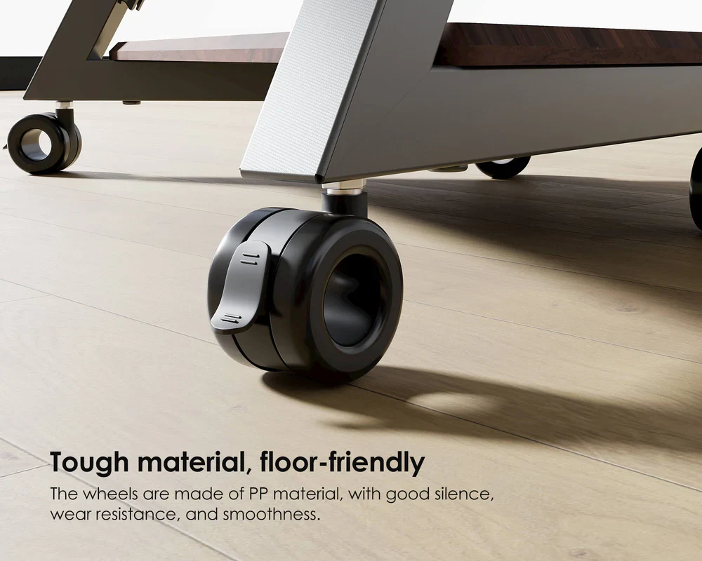 FITUEYES Floor Protective Casters Black Σετ 4 Τροχών Υψηλής Αντοχής με Φρένο για Προστασία Δαπέδου