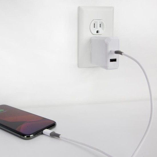 Scosche Ci44WT-SP StrikeLine™ USB-C to Lightning Charge & Sync Cable - SCOSCHE